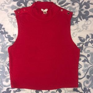 Red crop top